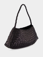 Rosanna Black Woven Leather Bag