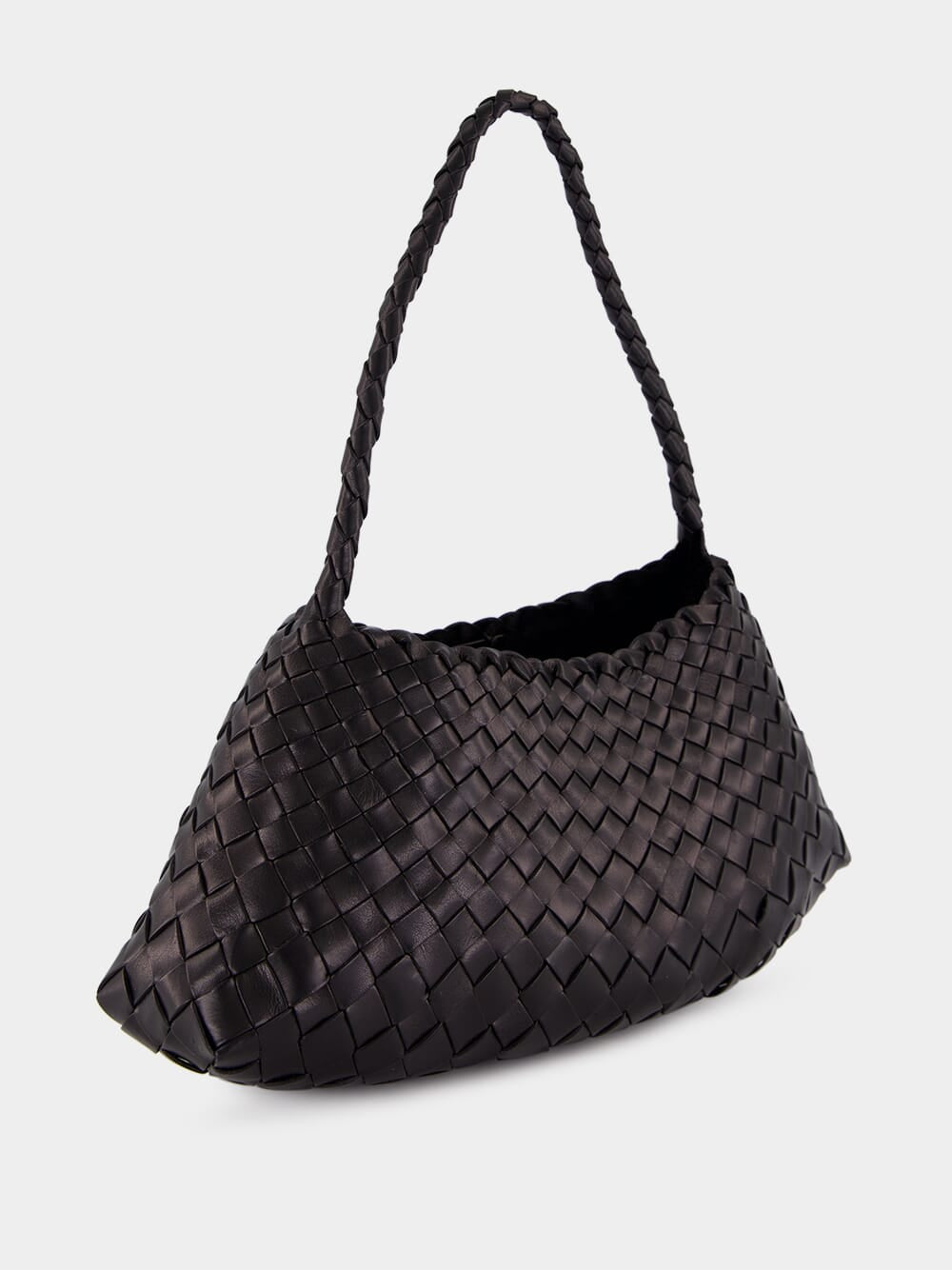 Rosanna Black Woven Leather Bag