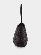 Rosanna Black Woven Leather Bag