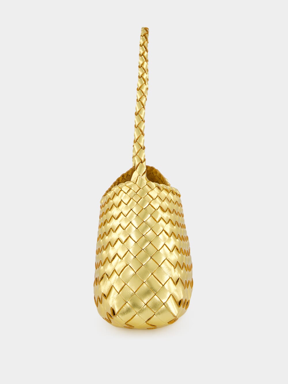 Rosanna Gold Woven Leather Bag