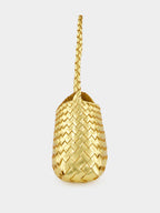 Rosanna Gold Woven Leather Bag