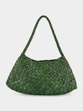 Rosanna Leaf Green Woven Bag