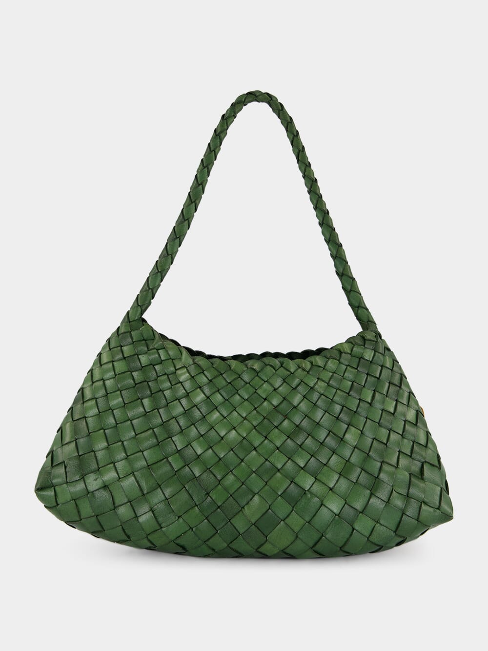 Rosanna Leaf Green Woven Bag