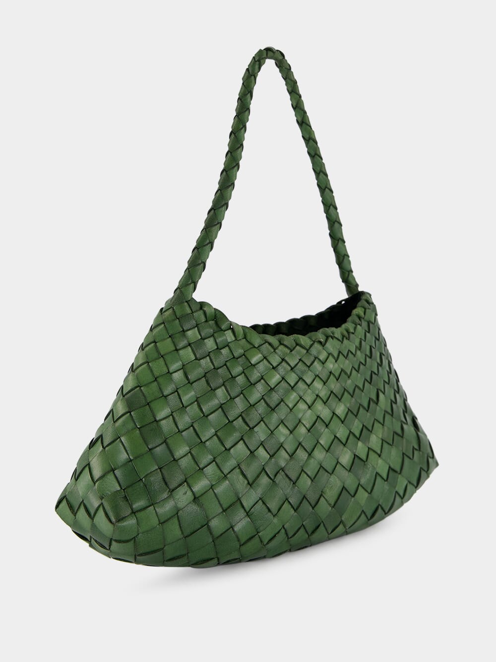Rosanna Leaf Green Woven Bag