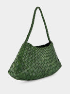 Rosanna Leaf Green Woven Bag