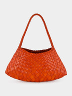 Rosanna Naranja Woven Leather Bag