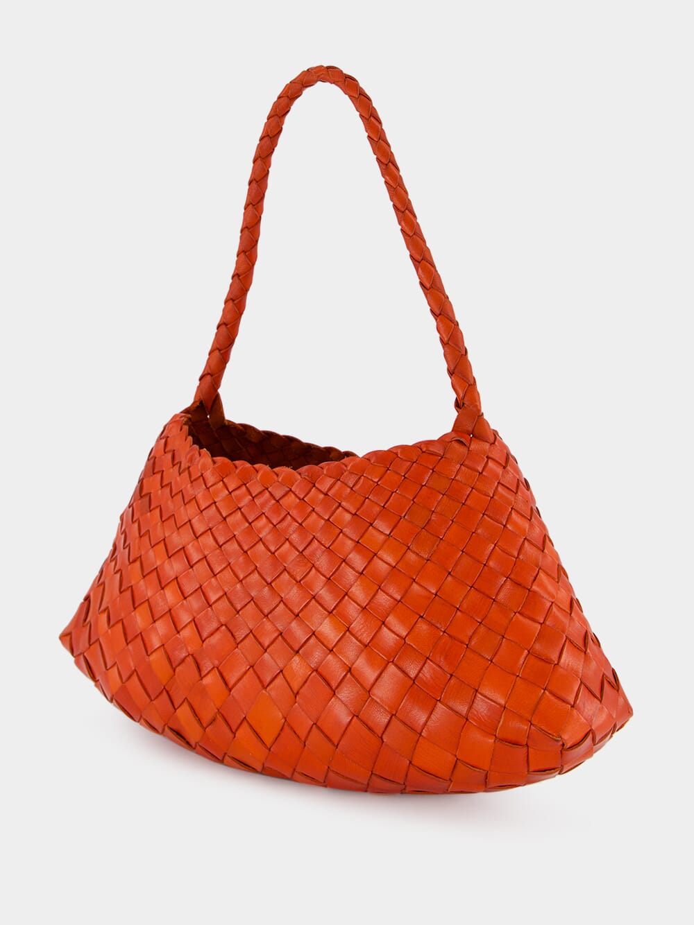 Rosanna Naranja Woven Leather Bag
