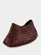 Comporta Bruciato Woven Leather Clutch