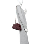 Nappa Intrecciato Small The Lauren 1980 Clutch With Chain Barolo