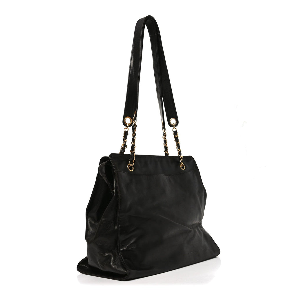Lambskin CC Shoulder Bag Black