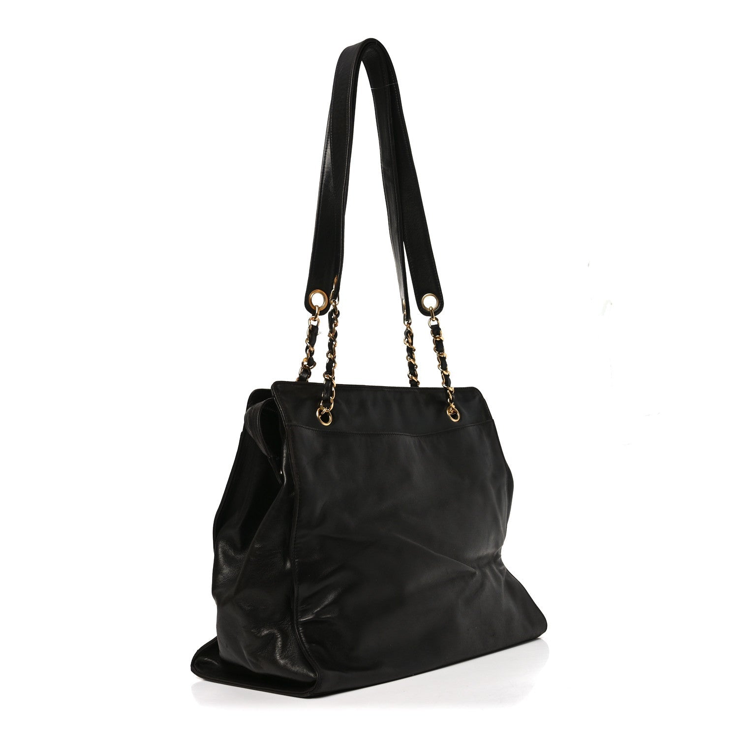 Lambskin CC Shoulder Bag Black