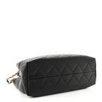 Calfskin Quilted Small Coco Base Shopping Bag Black
