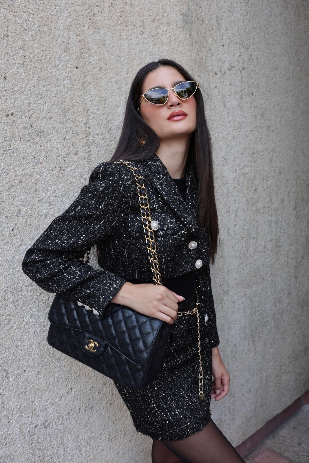 Chanel Classic Flap Jumbo Black Caviar Bag