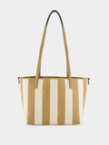 Reversible Pequin and Beige FF Small Shopper