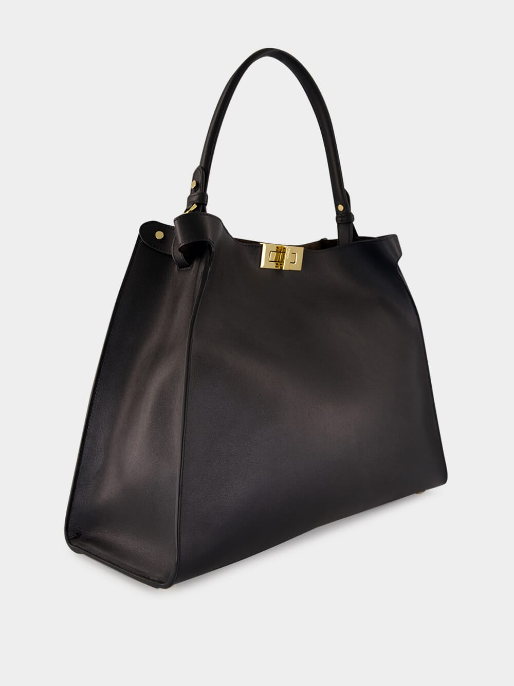 Black Large Leather Way Bag