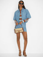 Macramé Baguette Bag