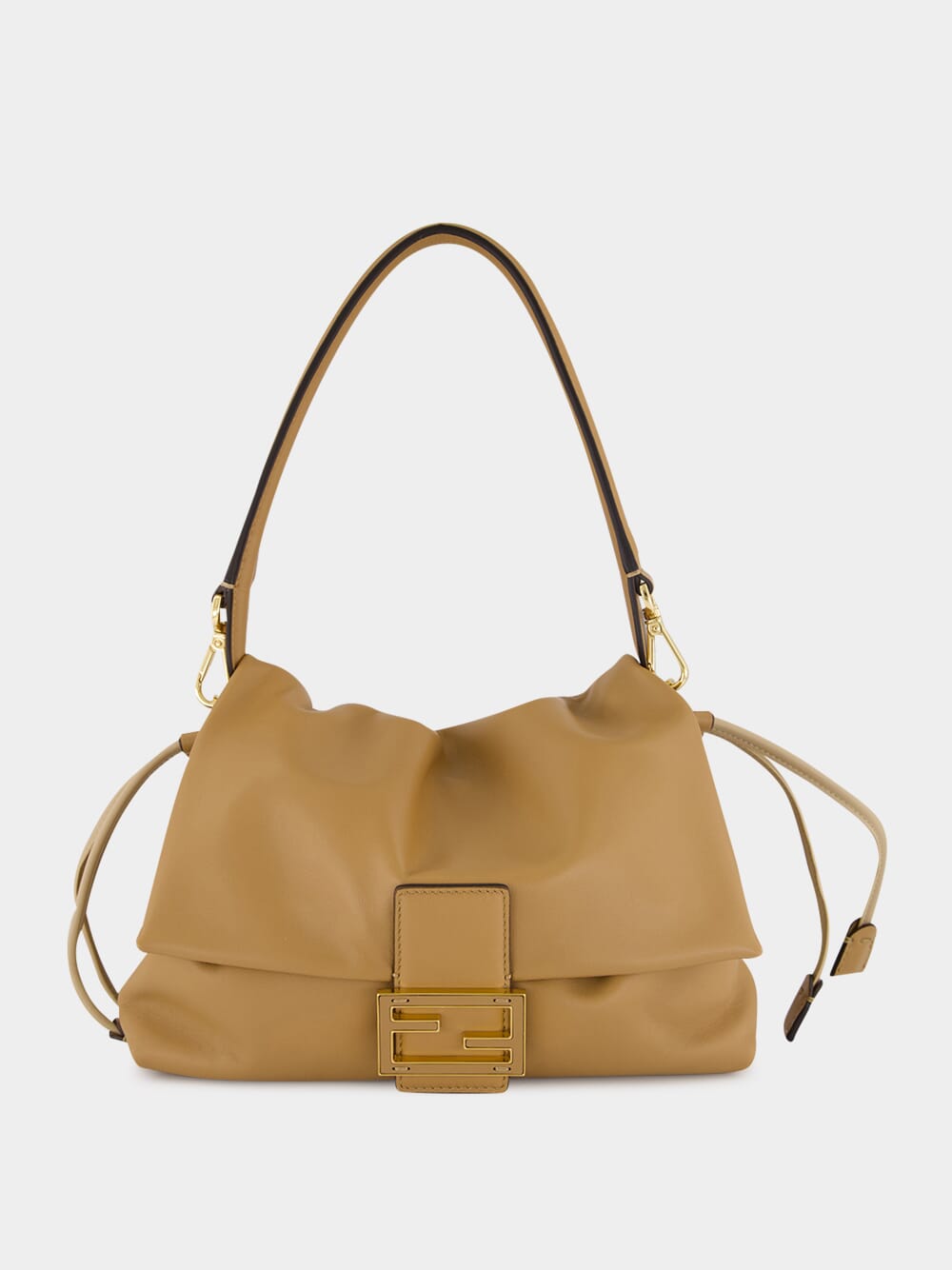 Beige Mamma Baguette Medium Bag