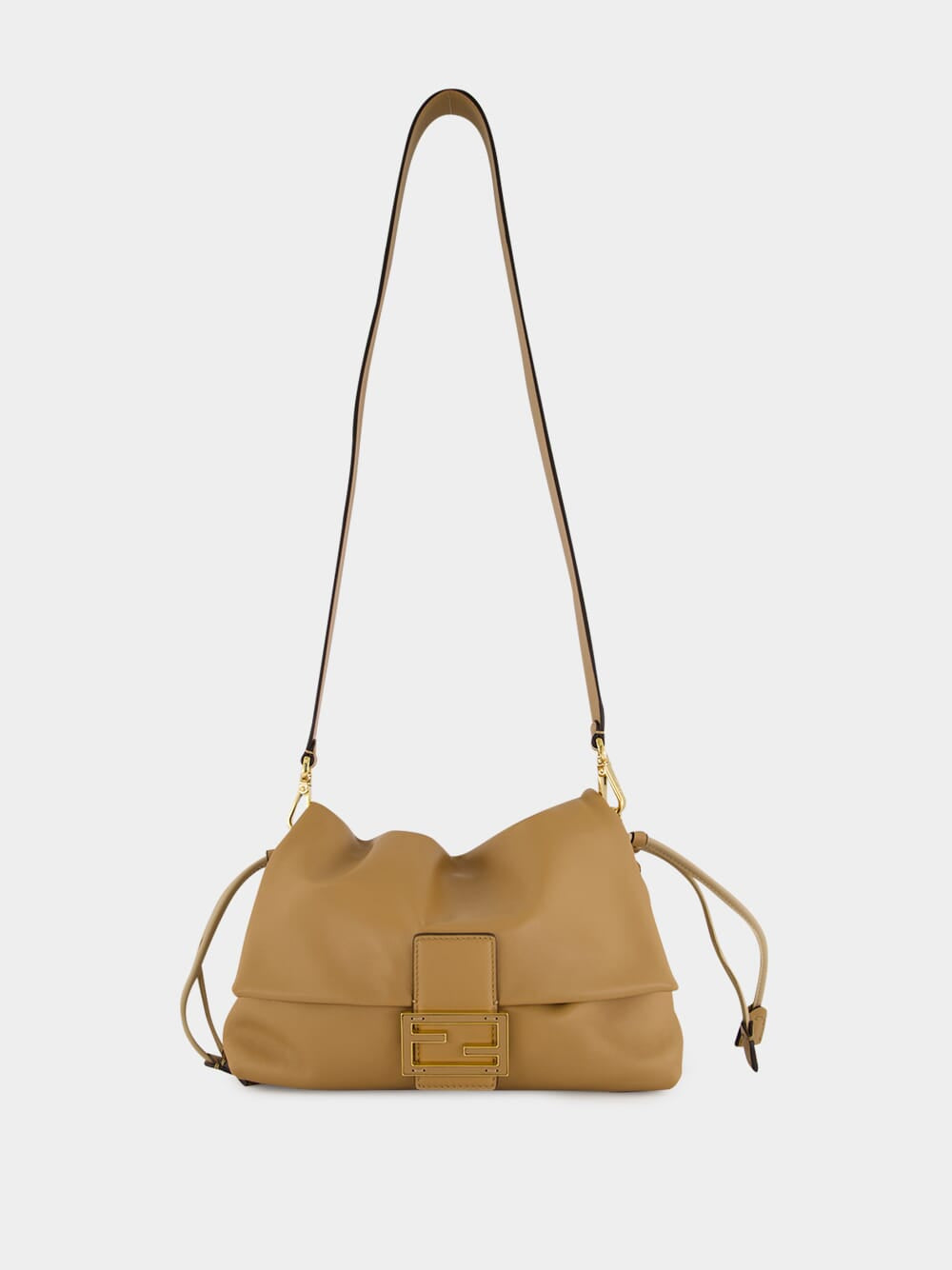 Beige Mamma Baguette Medium Bag