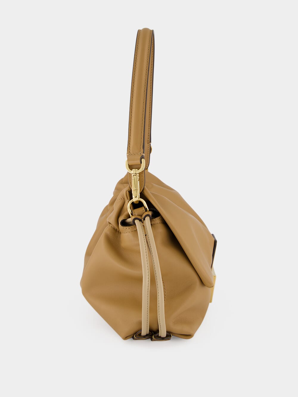 Beige Mamma Baguette Medium Bag