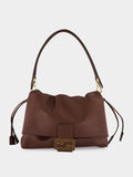 Brown Nappa Leather Mamma Baguette Bag