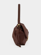 Brown Nappa Leather Mamma Baguette Bag