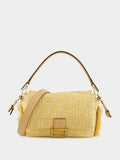 Beige Mamma Baguette Medium Bag
