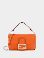 Orange Baguette Mini Selleria Bag