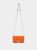 Orange Baguette Mini Selleria Bag
