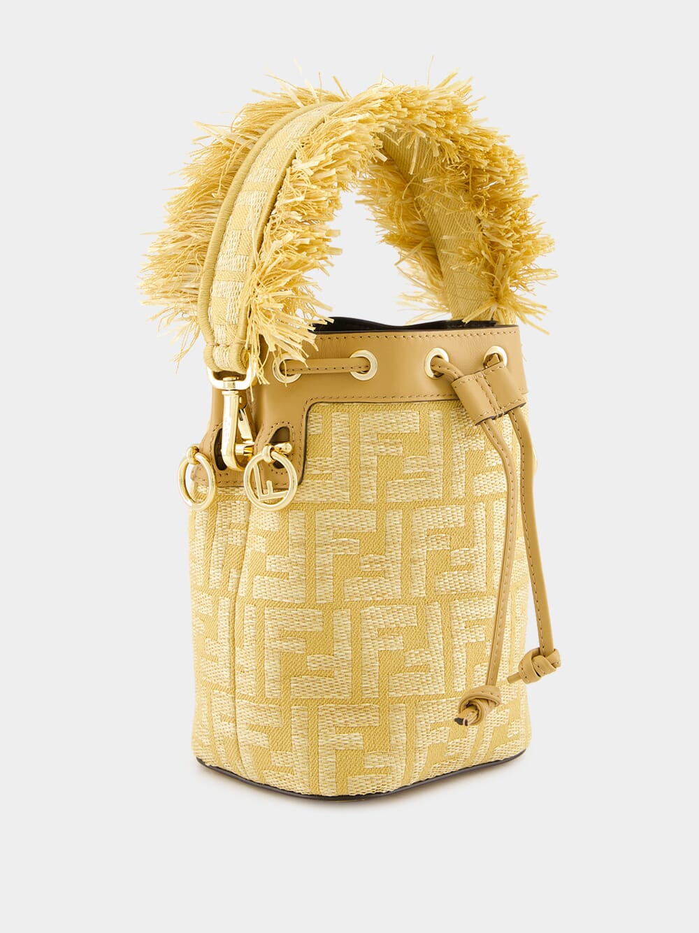 Beige Jacquard Mon Tresor Mini Bag