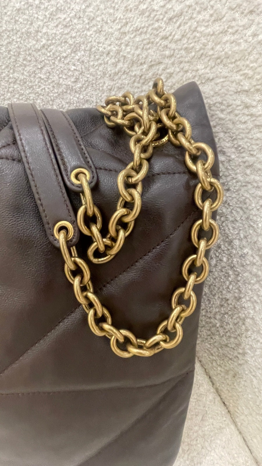 Yves Saint Laurent YSL Jamie Medium Brown Bag