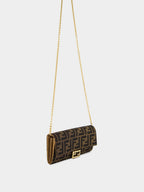 Brown FF Jacquard Baguette Continental Wallet