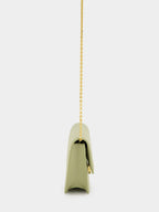 Sage Green Nappa Leather with FF Motif Baguette