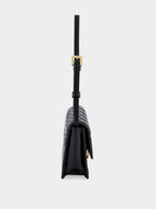 Black Patent Leather FF Wallet on Chain