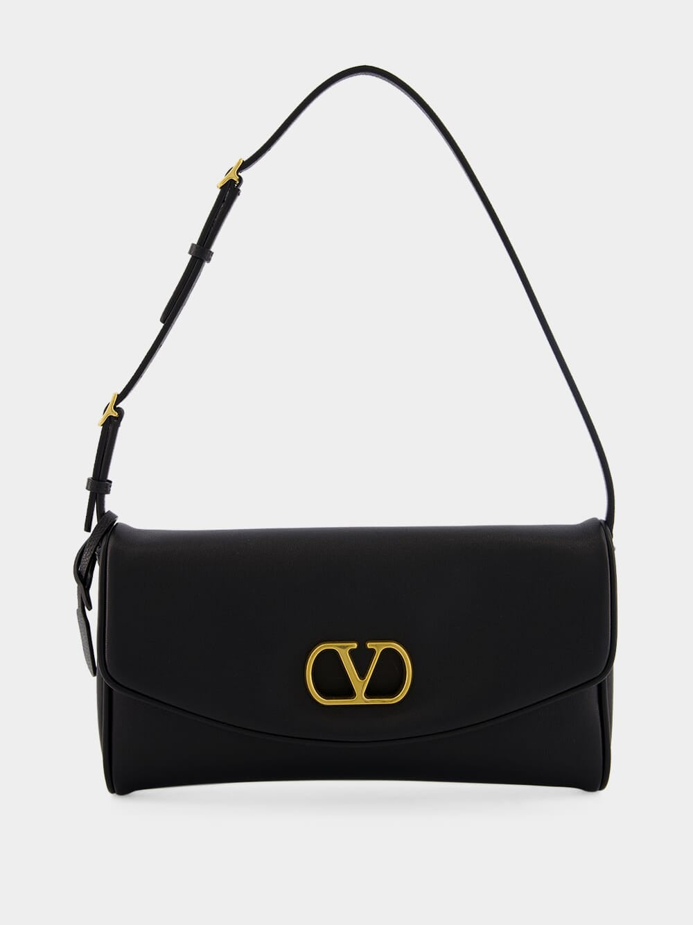 Black DeVain Small Nappa Shoulder Bag