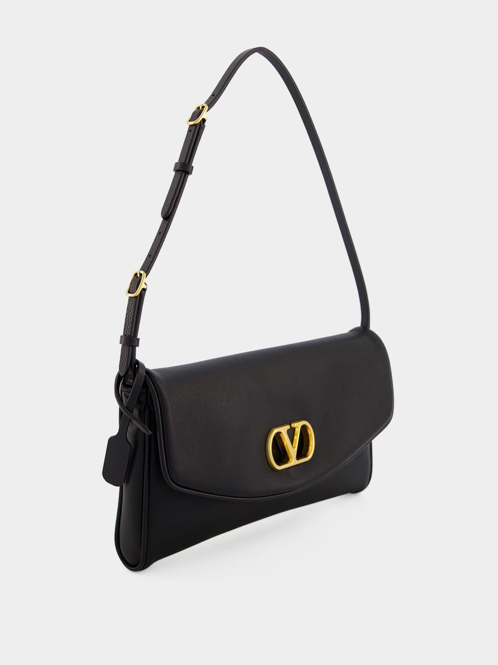 Black DeVain Small Nappa Shoulder Bag