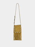 Havana Beige Nellcôte Suede Shoulder Bag