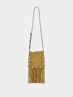 Havana Beige Nellcôte Suede Shoulder Bag