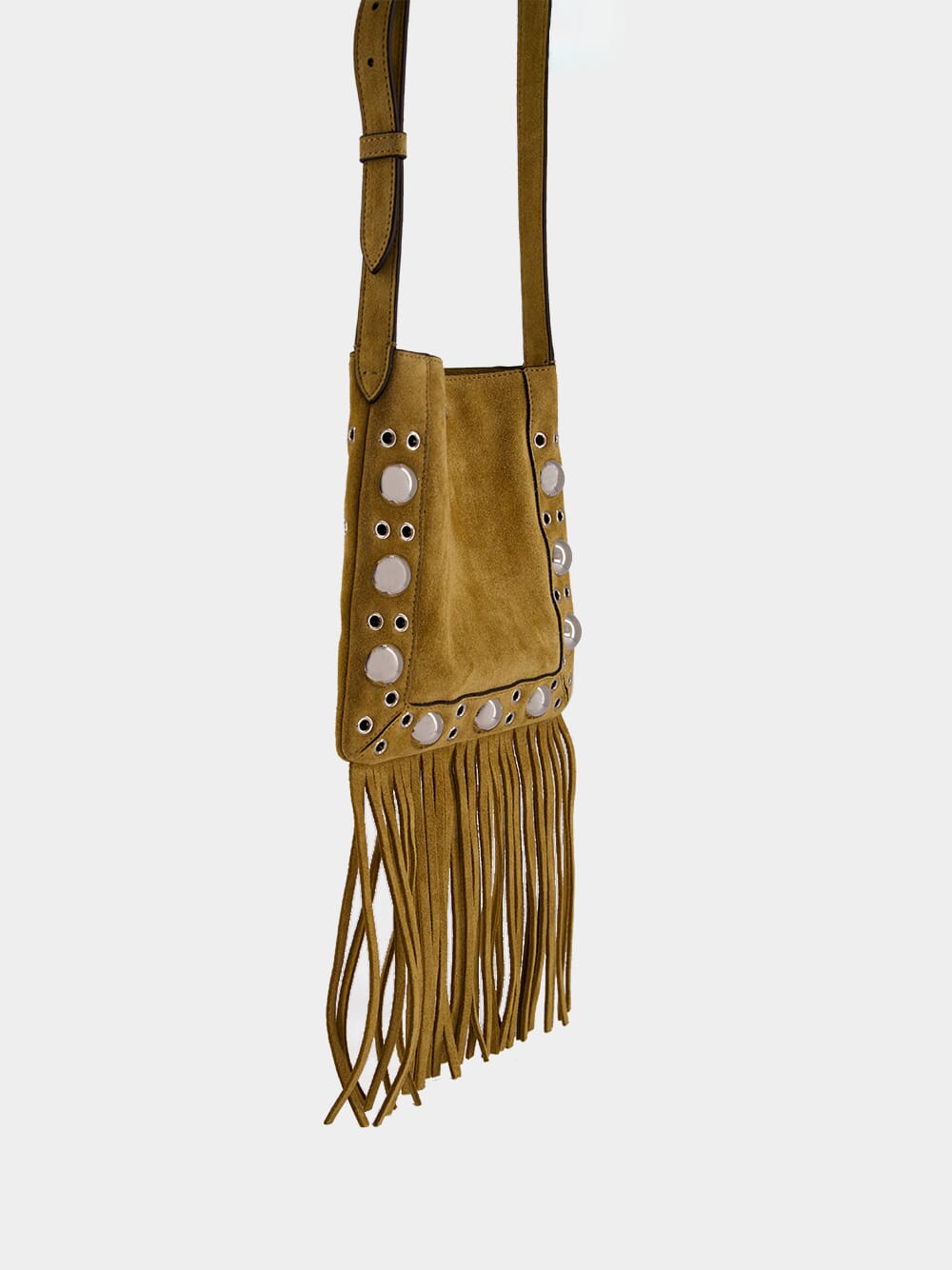 Havana Beige Nellcôte Suede Shoulder Bag