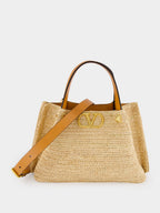 Natural Small Raffia Shopping Bag