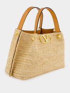 Natural Small Raffia Shopping Bag