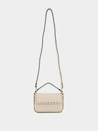 Light Ivory Mini Calf Leather Rockstud Bag