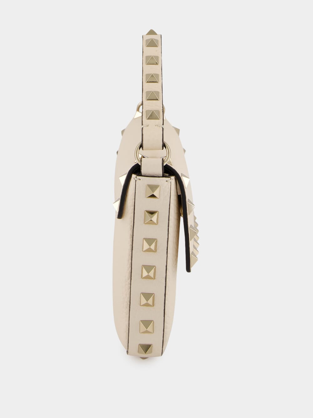 Light Ivory Mini Calf Leather Rockstud Bag