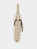 Light Ivory Mini Calf Leather Rockstud Bag