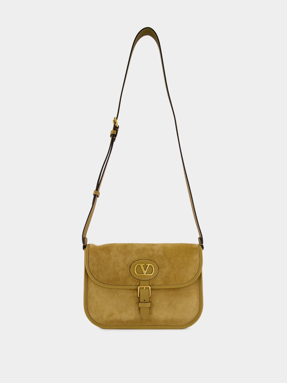 Havana Beige Antibes Suede Shoulder Bag