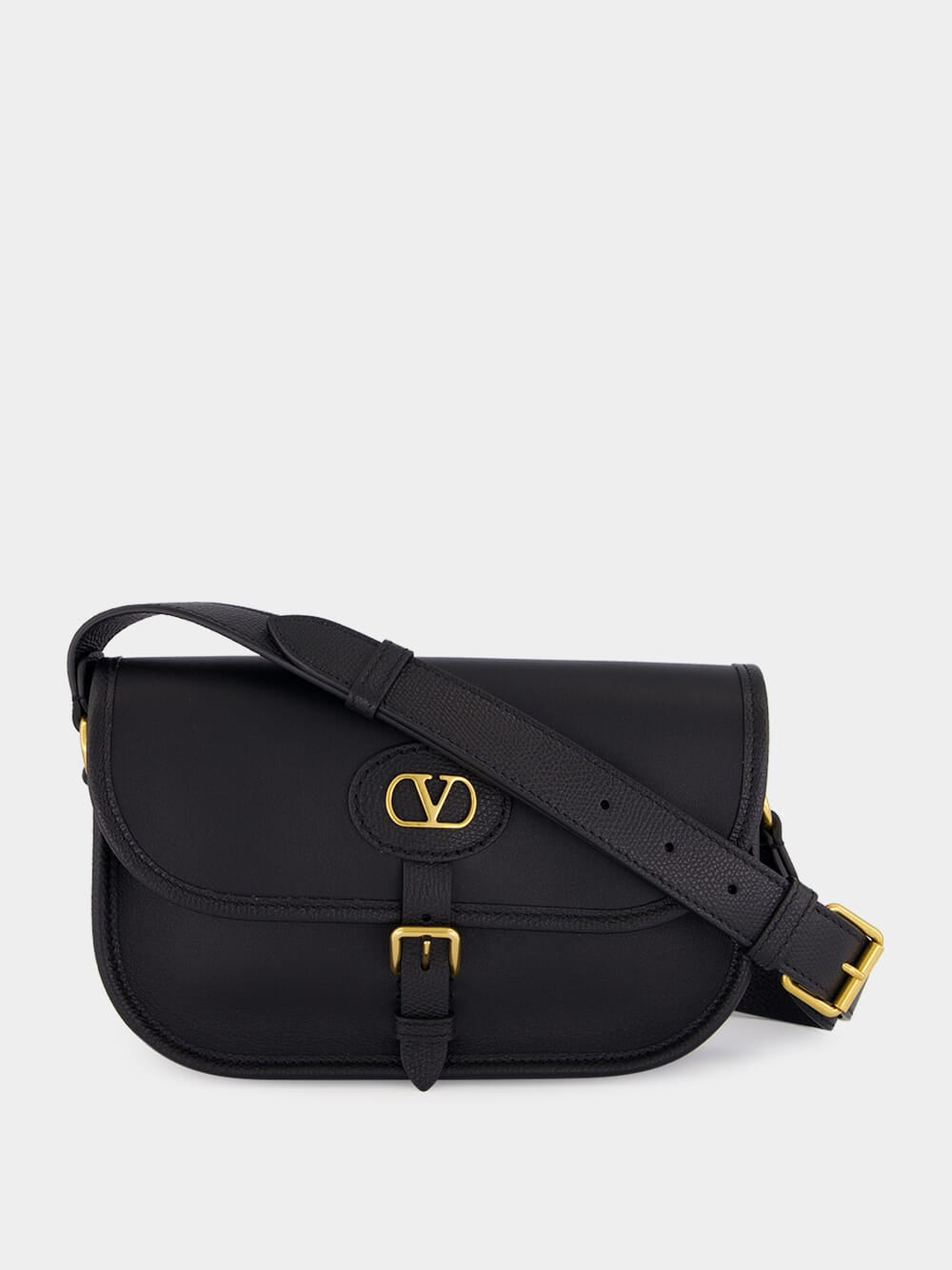 Black Antibes Small Calfskin Shoulder Bag