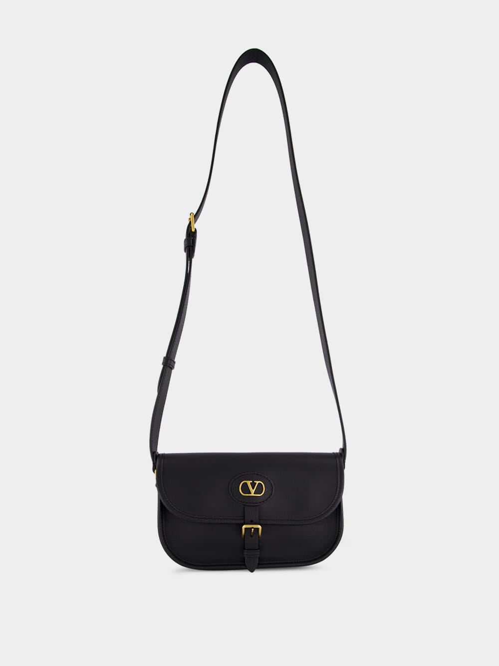 Black Antibes Small Calfskin Shoulder Bag