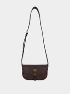 Oak Brown Small Antibes Leather Bag