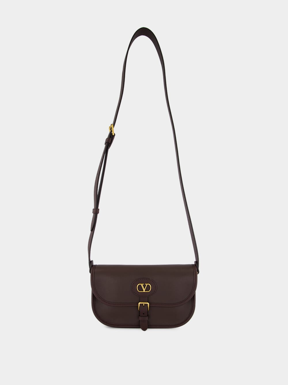 Oak Brown Small Antibes Leather Bag