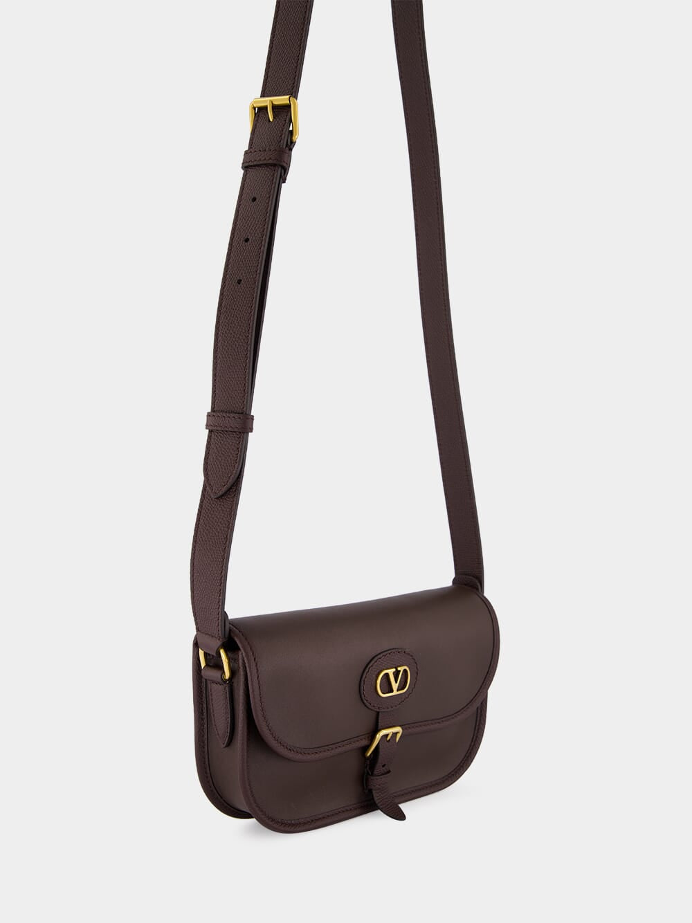 Oak Brown Small Antibes Leather Bag