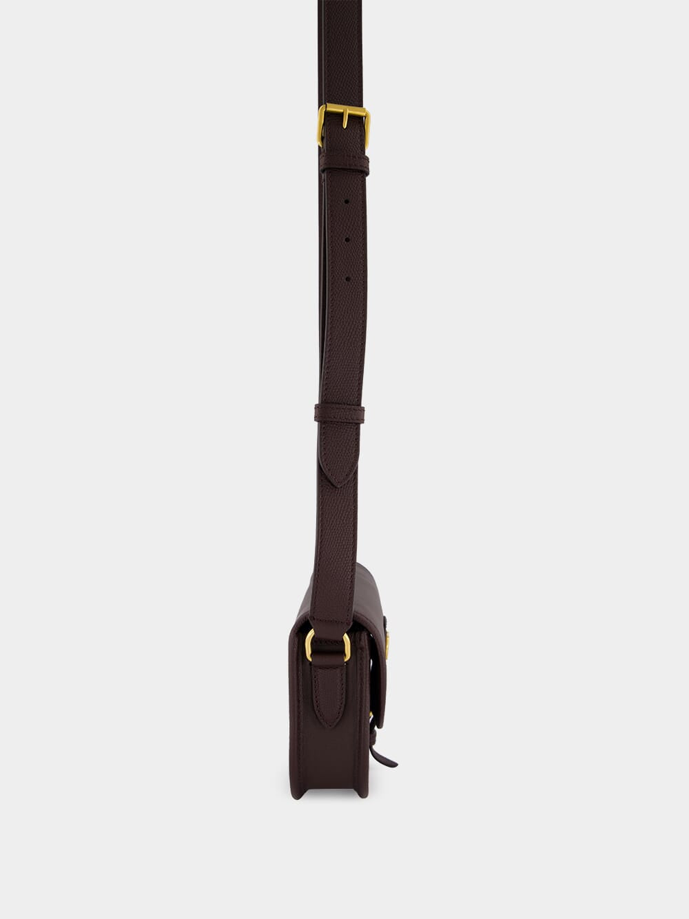 Oak Brown Small Antibes Leather Bag